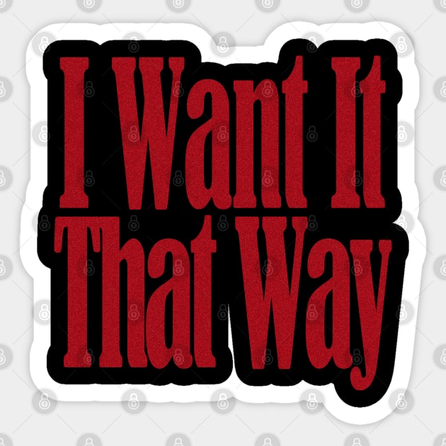 I Want It That Way Sticker by EunsooLee